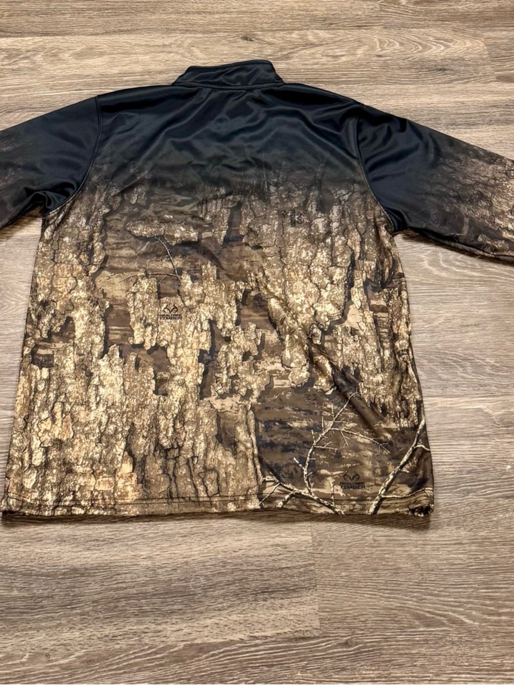 Realtree Timber Camo 1/4 Zip Pullover Mens XL Hunting Outdoor Fleece - Picture 2 of 6